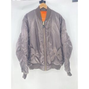 Vintage RPK-2 Jacket Mens XL Brown MA-1‎ flight Bomber